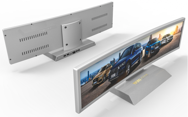 条形智能台式广告屏：点亮品牌与顾客的灵动对话